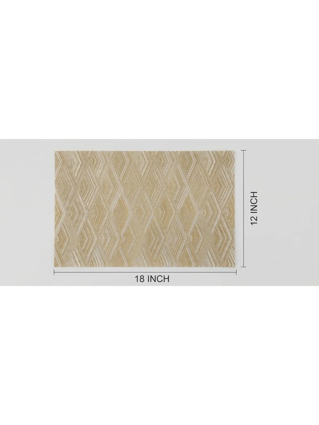 Beige Geometric Weave placemats 46 x 30 cm, alternate view
