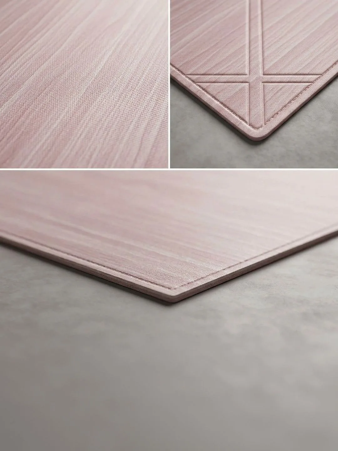 Blush Pink Woven placemats 46 x 30 cm, texture close-up