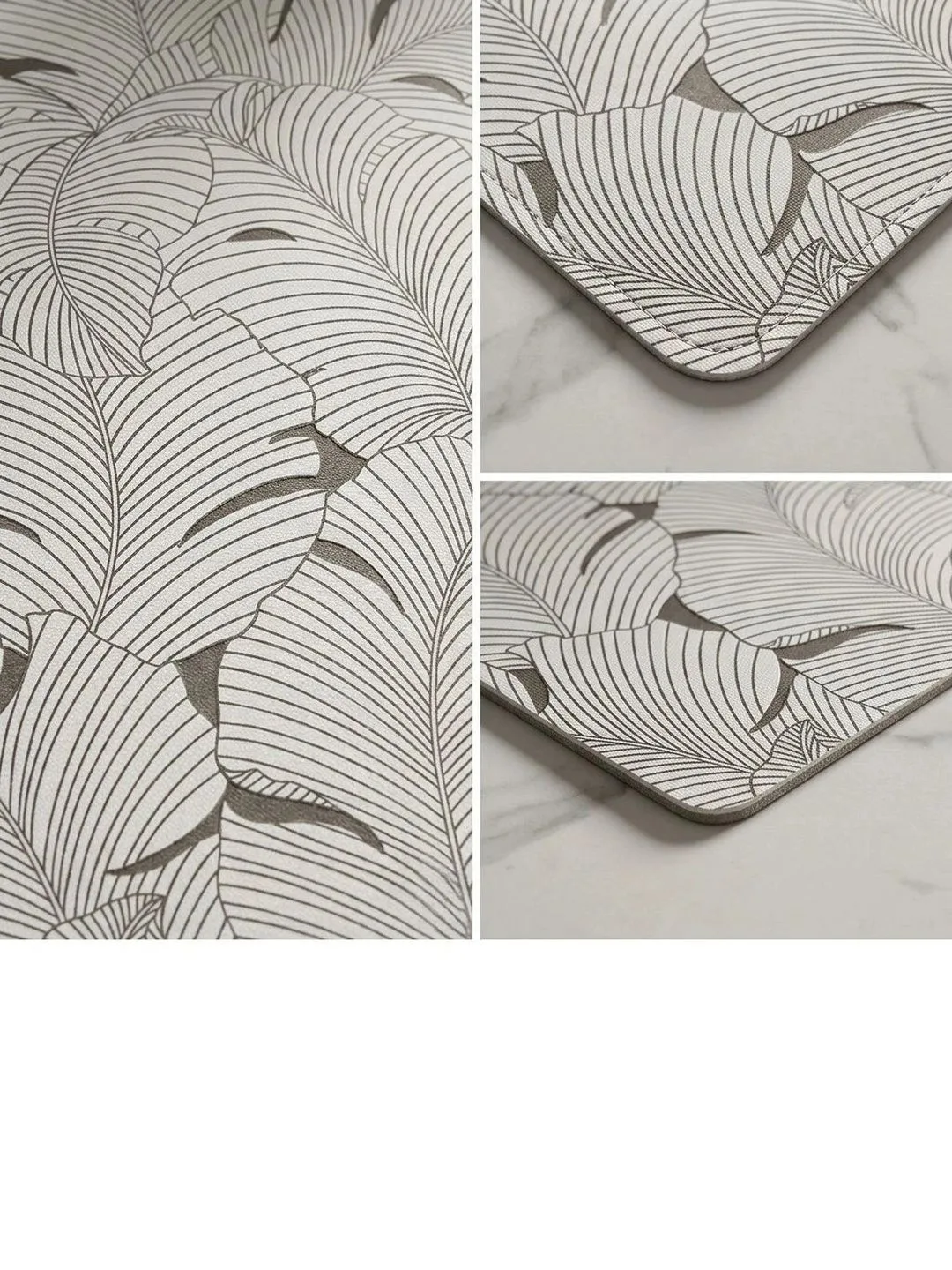 Cream & Gold Leaf Print placemats 46 x 30 cm, table setting