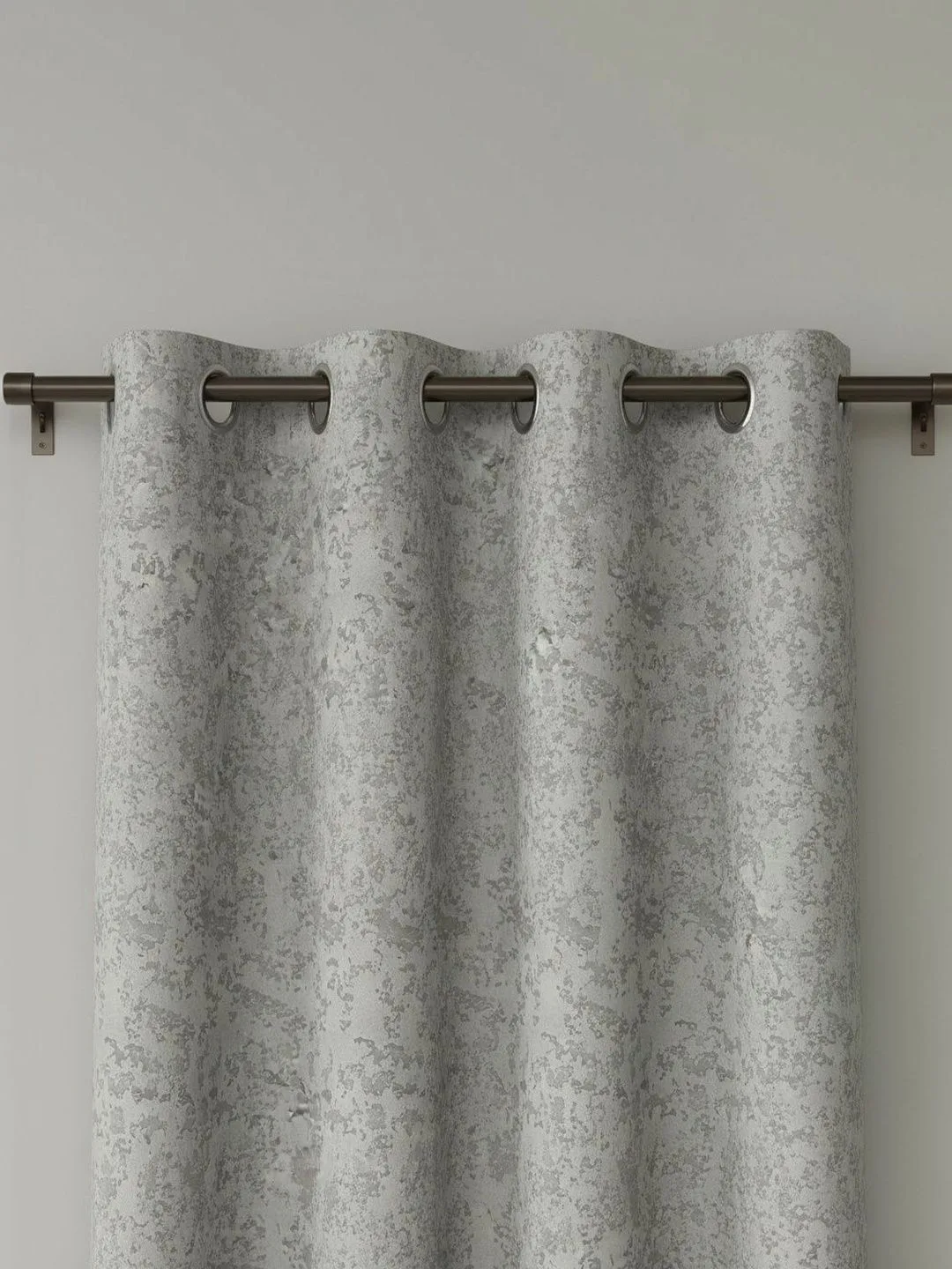 Silver Grey Marble Texture room-darkening curtains in silver grey, fabric texture close-up
