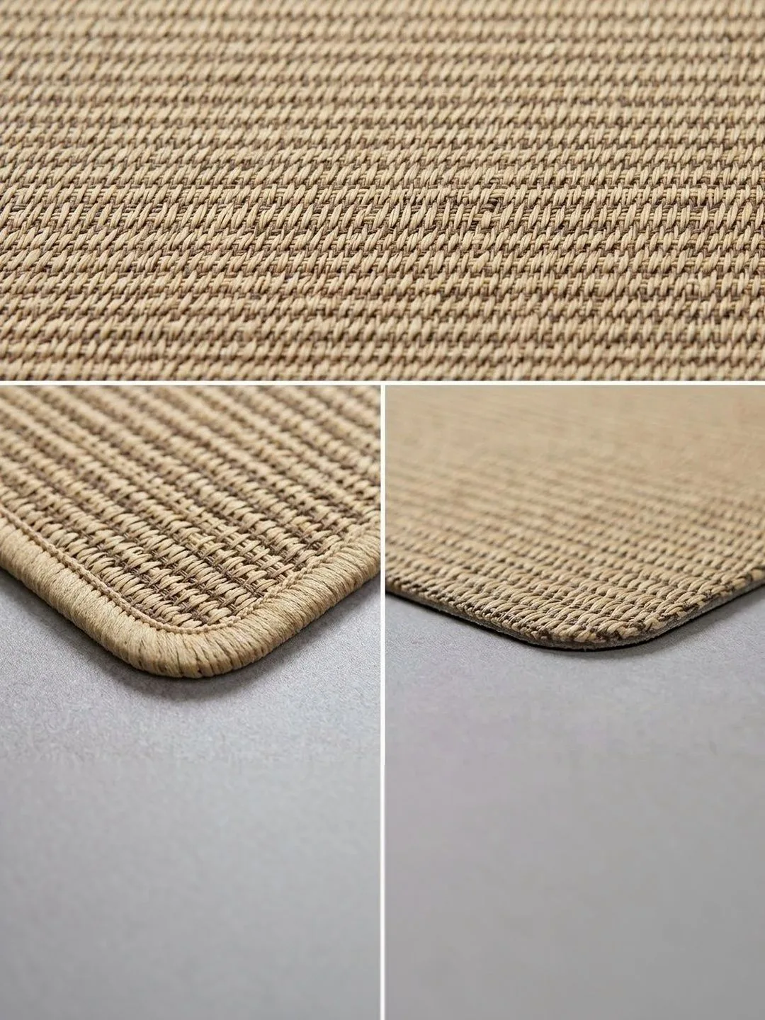 Taupe Woven placemats 46 x 30 cm, table setting